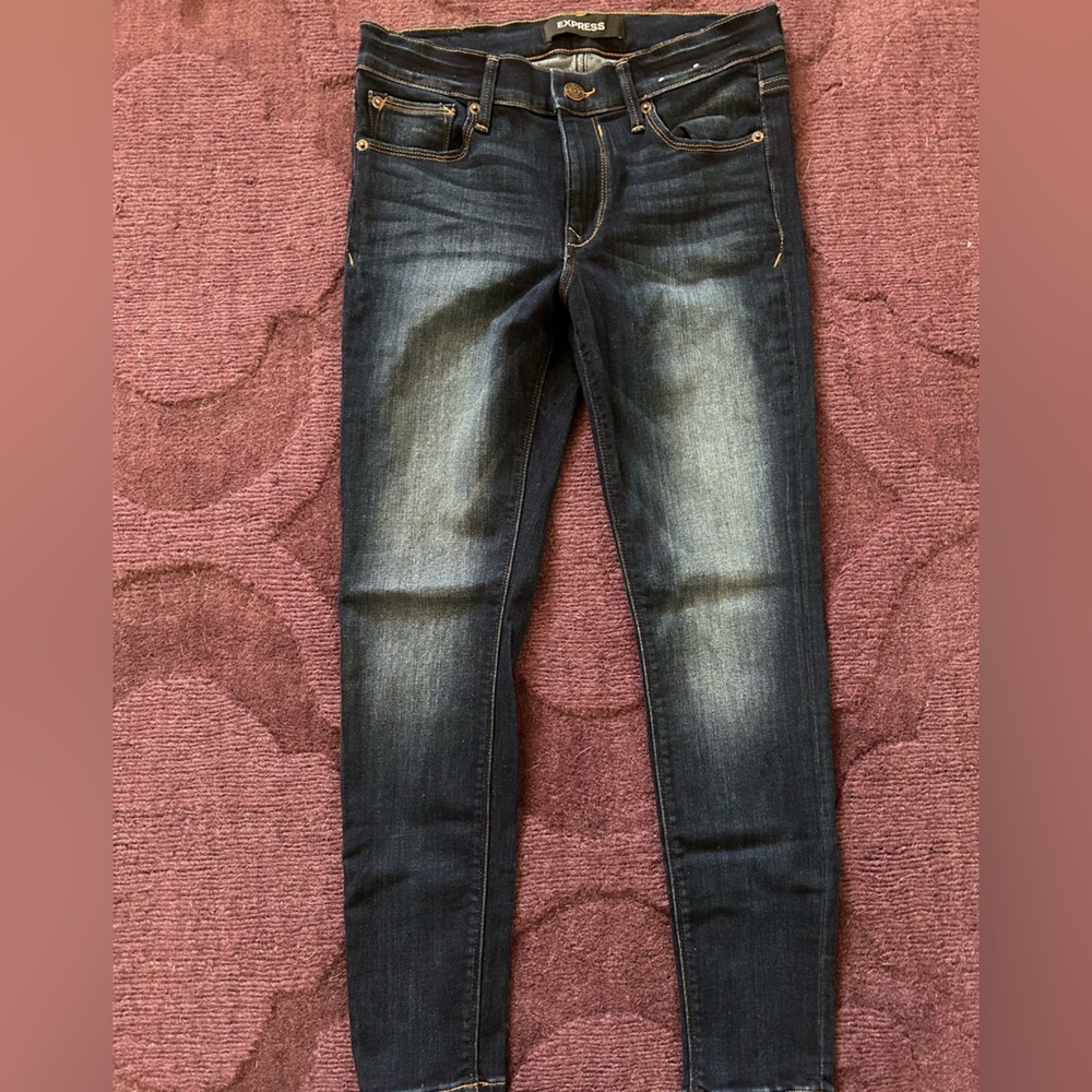 Express Mid Rise “Legging” Skinny Jeans